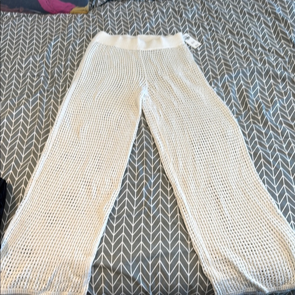 Abercrombie & Fitch Ivory Knit Pants